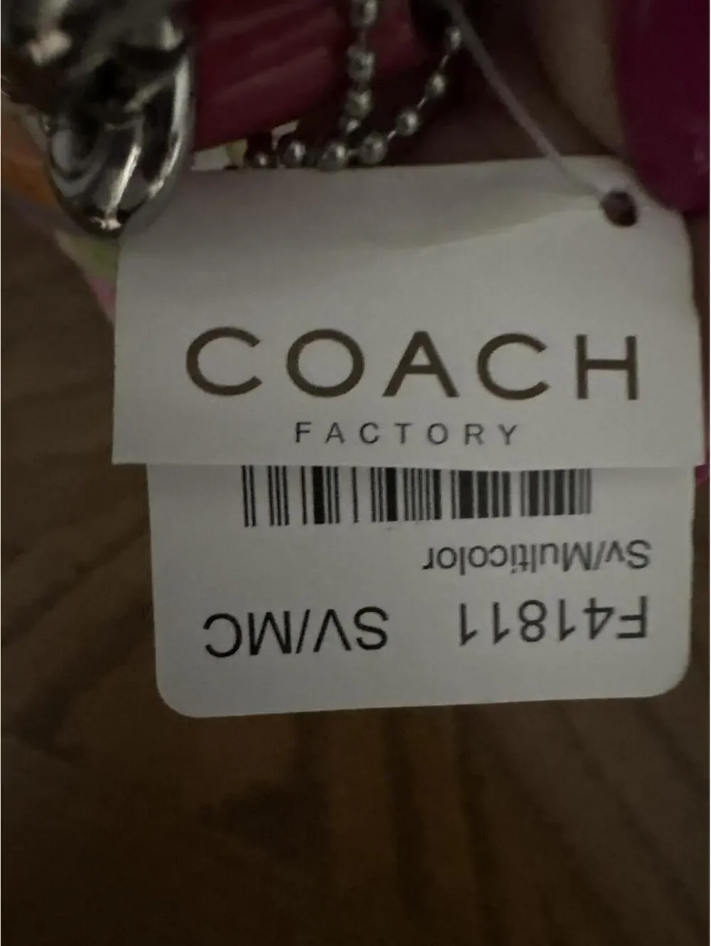 Coach Bonnie Heritage Ticket Print Pouch Bag F41811 NWT 2009